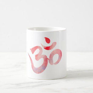 Caneca De Café Om, Waterolor Om Mug