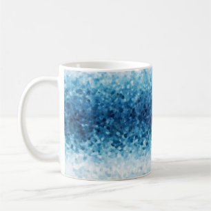Caneca De Café Ombre Blue de inverno Branco