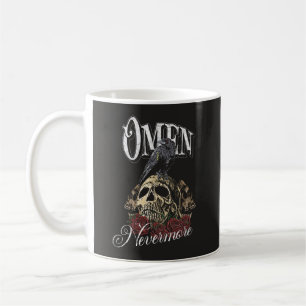 Caneca De Café Omen - Design de roupa de rua gótica