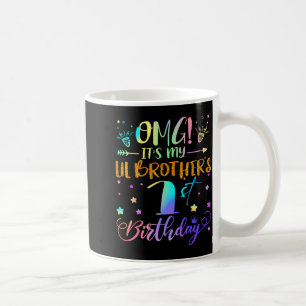 Caneca De Café Omg É O 1º Aniversário Do Meu Irmãozinho Doce 1 An