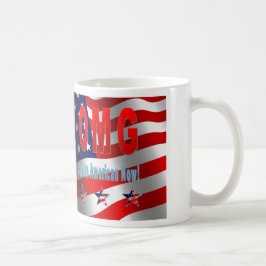 Caneca De Café OMG eu sou um americano agora!