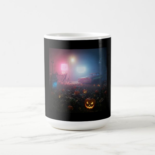 Caneca De Café Ominous Halloween Night (Centro)