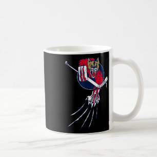 Caneca De Café Onça Leão Fera Hóquei no Gelo Goleiro Gato Origina
