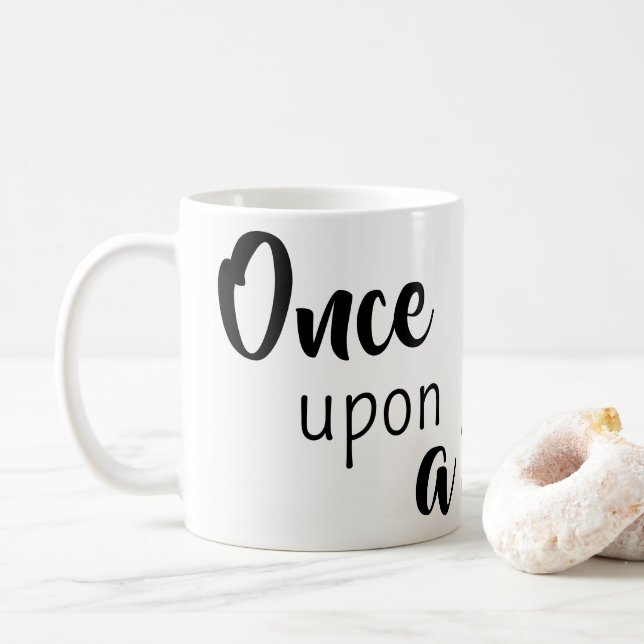 Caneca De Café Once Upon a Sip of Coffee Mugs  (Com Donut)