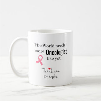 Caneca De Café Oncologista Obrigado Nome Personalizado