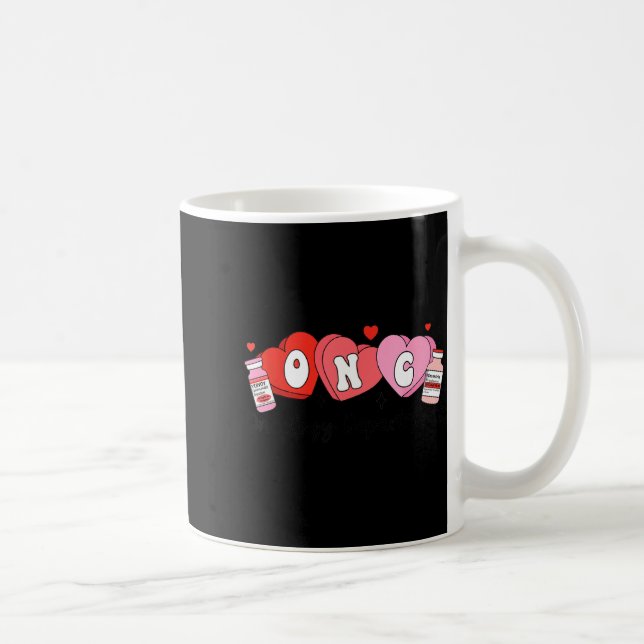 Caneca De Café Oncology Nurse Fight Cancer Nurse Valentine Onc De (Direita)
