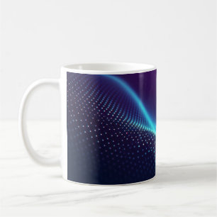 Caneca De Café Onda Abstrata