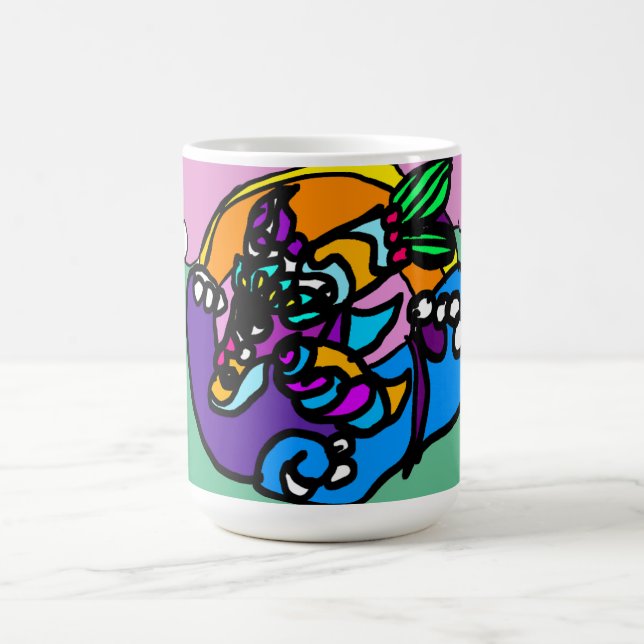 Caneca De Café Onda de golfinho  (Centro)