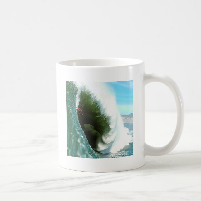 Caneca De Café Onda surfando íngreme grande (Direita)