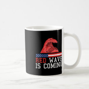 Caneca De Café Onda Vermelha Está Chegando Eleição Presidencial 2