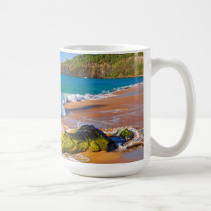 Caneca De Café Ondas batem na praia, Havaí
