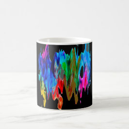 Caneca De Café Ondas coloridas