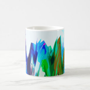 Caneca De Café Ondas coloridas