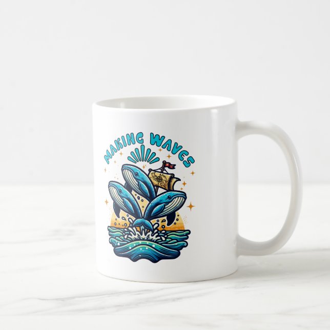 Caneca De Café Ondas de fazer (Direita)