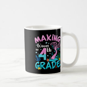Caneca De Café Ondas De fazer Na Sereia Do 4º Ano De Volta À Esco