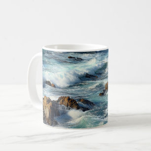Caneca De Café Ondas do Oceano Pacífico