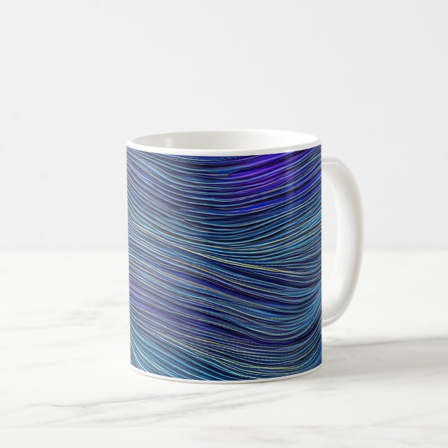 Caneca De Café Ondas Fraturadas de Capa 05 (Frente Esquerda)