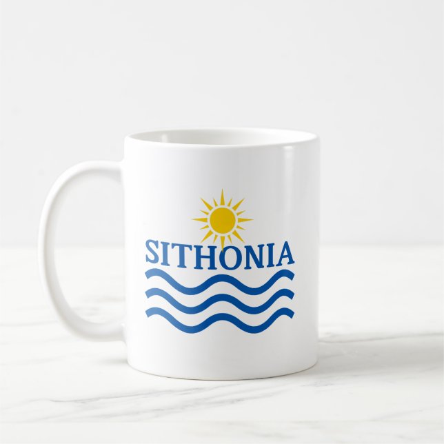 Caneca De Café Ondas Grécia-Sol da SITÔNIA (Esquerda)