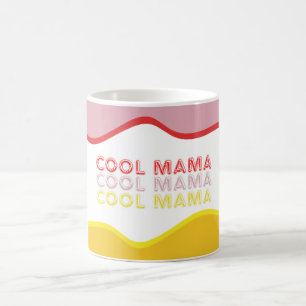 Caneca De Café Ondas retrógradas de "Legal Mama" de cor clara
