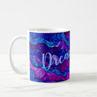 Caneca De Café Ondas Roxas Sonham Mug