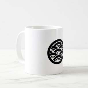 Caneca De Café Ondas sobrepostas em círculo