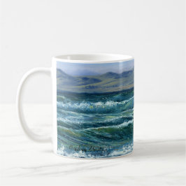 Caneca De Café Ondas Tumultuosas