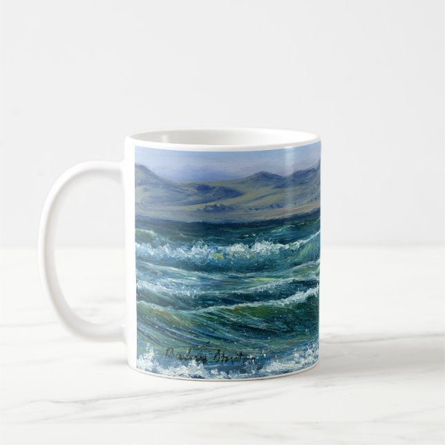 Caneca De Café Ondas Tumultuosas (Esquerda)