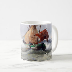Caneca De Café Onde a natureza reina: paisagem tempestuosa com ga