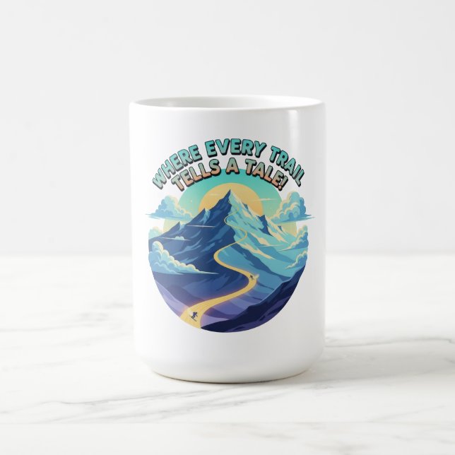 Caneca De Café Onde cada trilha conta uma história (Centro)