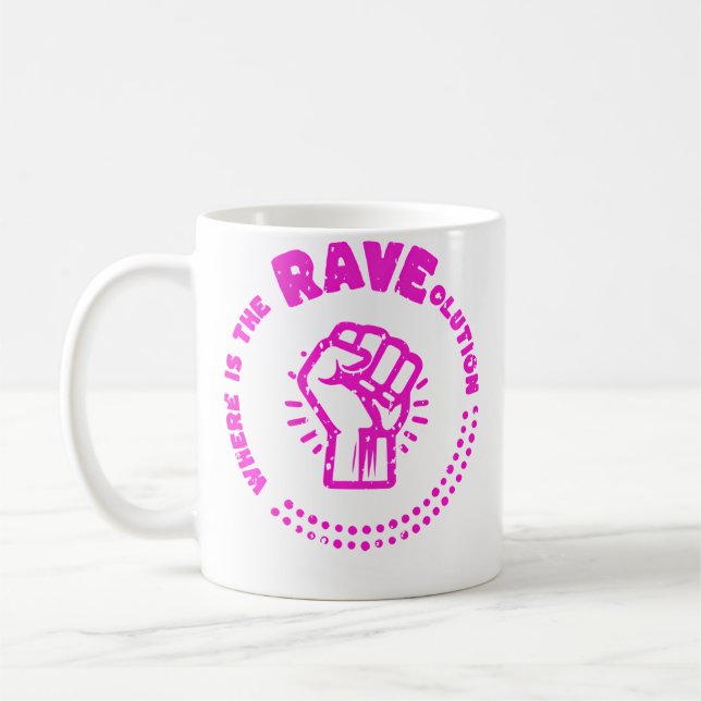 Caneca De Café Onde Está a Música Electro Raveolution (Esquerda)