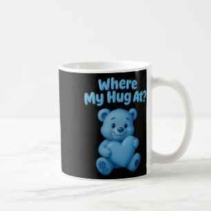 Caneca De Café Onde está meu abraço Urso fofo segurando coração d