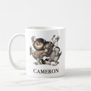 Caneca De Café Onde Estão as Coisas Selvagens   Adicione seu nome