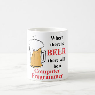 Caneca De Café Onde há cerveja - programador de computador