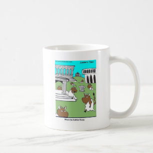 Caneca De Café Onde O Búfalo Roma Presentes e Camisetas Engraçado