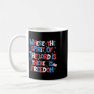 Caneca De Café Onde o Espírito do Senhor é Liberdade 2 Cor.317