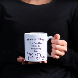 Caneca De Café Onde Pele de Cachorro fica em todos os lugares exc