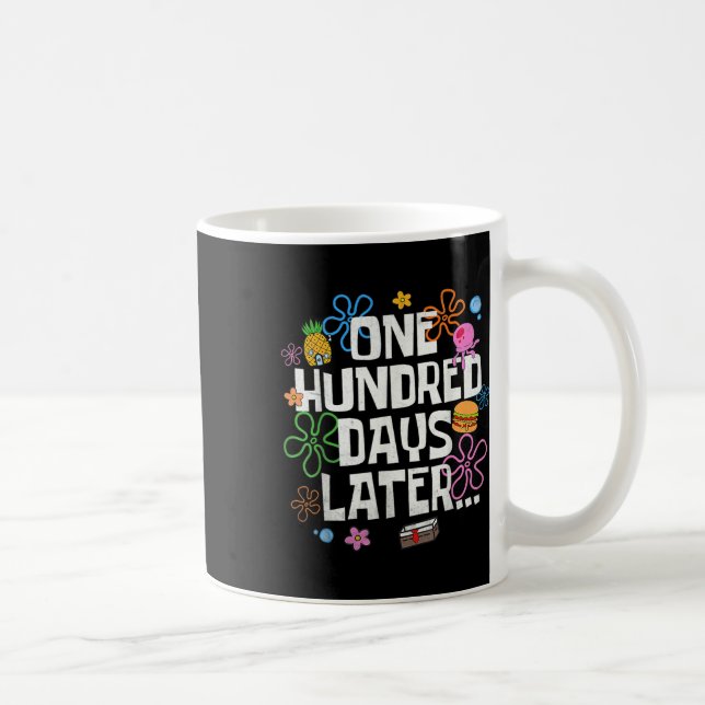Caneca De Café One Hundred Days Later 100 Days Of School Student  (Direita)