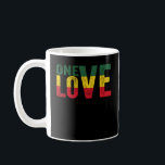 Caneca De Café One Love Jamaican Rasta Reggae<br><div class="desc">Excelente vestido a festivais,  concertos musicais,  festas e ou para ocasiões cotidianas.</div>