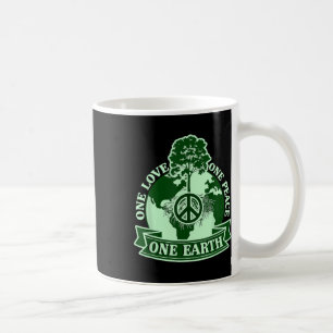 Caneca De Café One Love One Peace One Earth Day