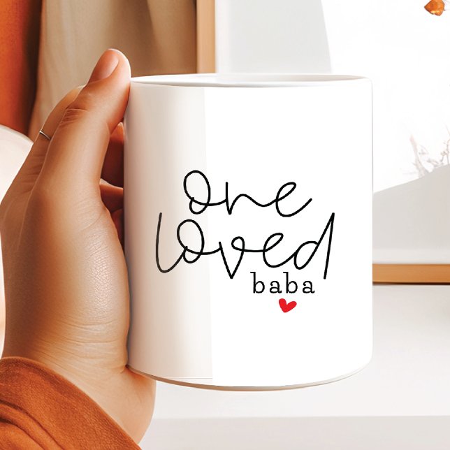 Caneca De Café One Loved Baba (Criador carregado)
