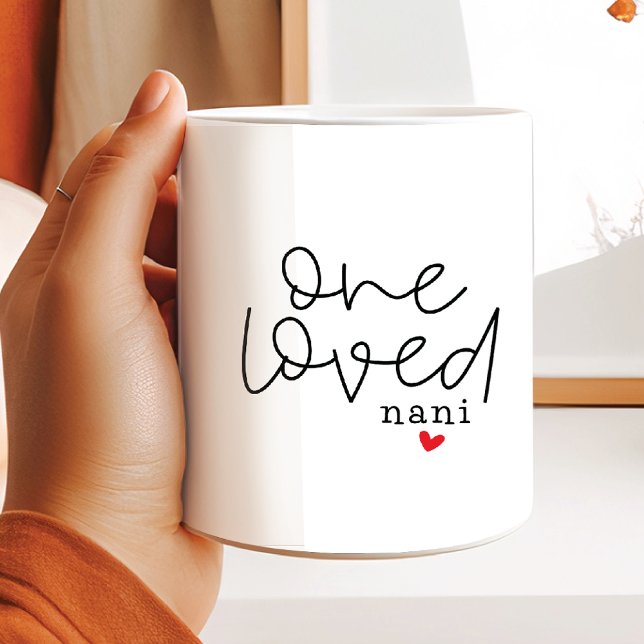 Caneca De Café One Loved Nani (Criador carregado)
