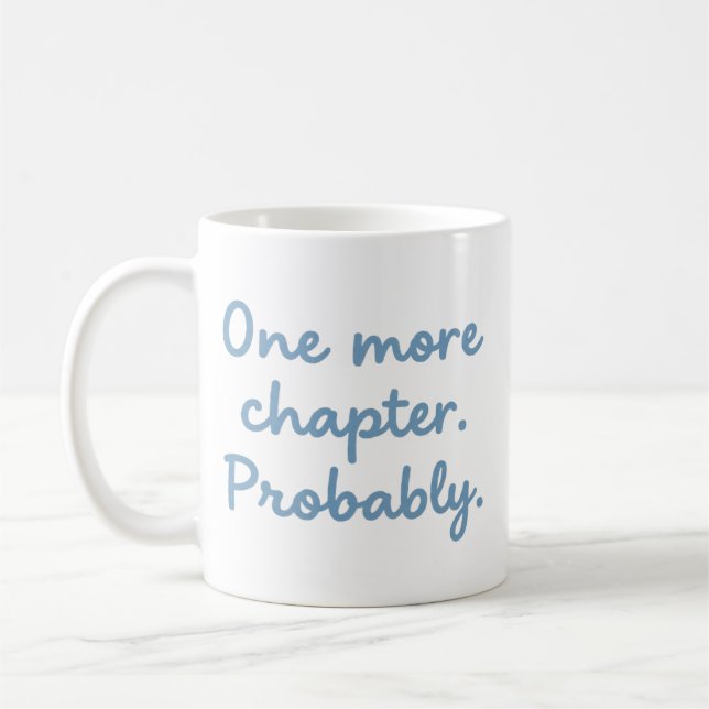 Caneca De Café One More Chapter Funny Book Lover Reading Mug (Esquerda)