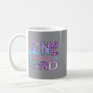 Caneca De Café Oneder Sob O Mar Pai Menina De 1º Aniversário Sere