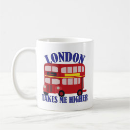 Caneca De Café Ônibus Da Diversão London Me Leva Mais alto