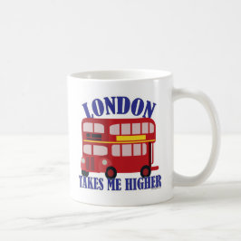 Caneca De Café Ônibus Da Diversão London Me Leva Mais alto