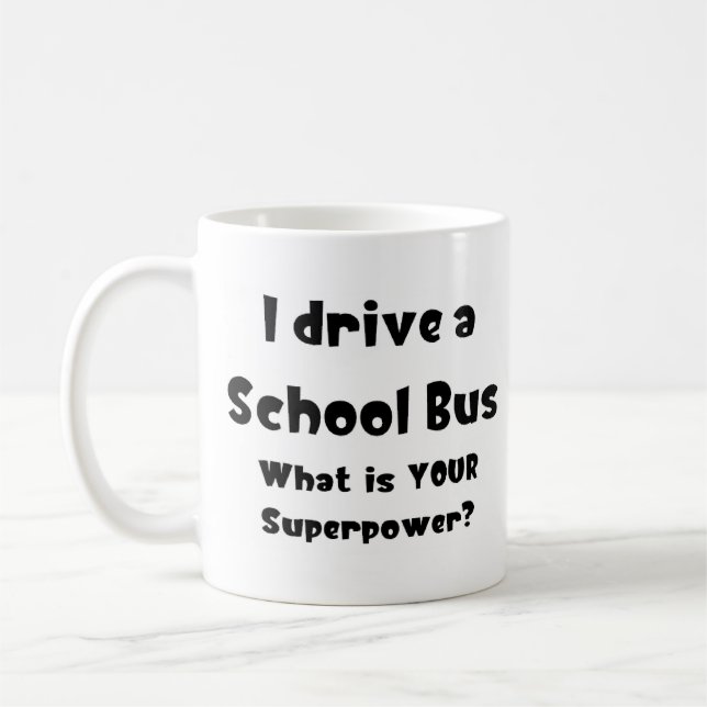 Caneca De Café ônibus escolar, eu dirijo (Esquerda)