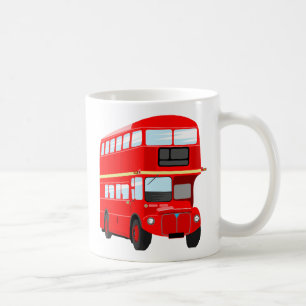 Caneca De Café Ônibus vermelho