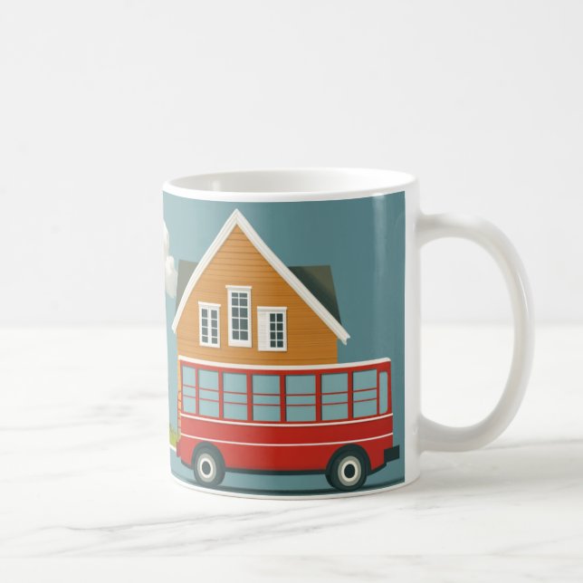 Caneca De Café ônibus vermelho clássico, frequentemente usado com (Direita)