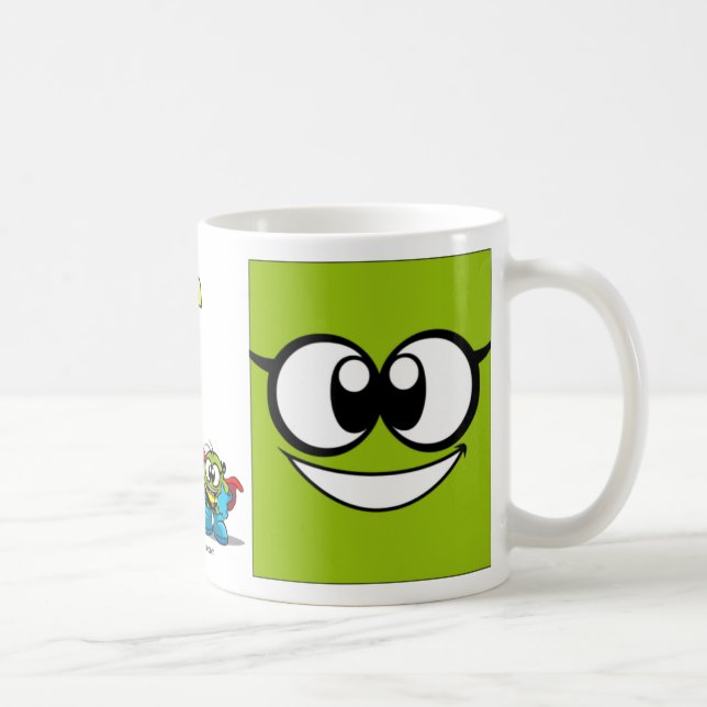 Caneca De Café Onion & Pea eyes mug. (Direita)
