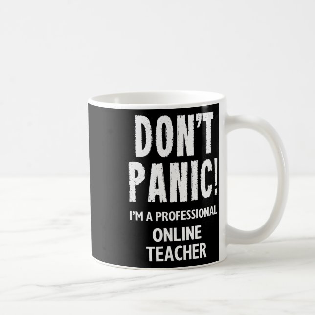 Caneca De Café Online Teacher  (Direita)